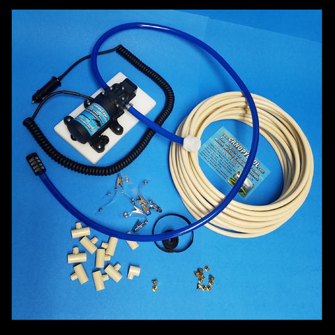 CPA48-Kit Pump Mist System - 55 Gal Drums, Ice Chests & Large Water Carriers -System Made in USA!! You cut & assemble!